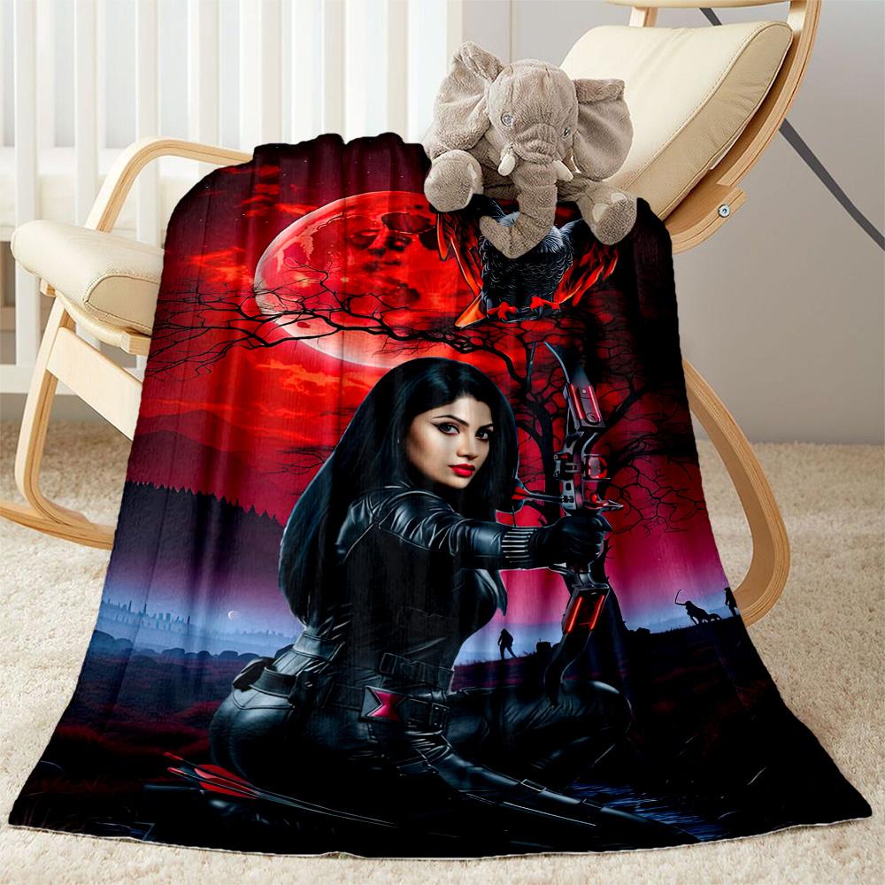 Gothic Style Blanket Soft Warm Cozy Great for Livingroom Picnics Sofa for All Seasons Digital Print Perfect Gift for Relatives and Friends