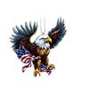 Unique 2d American Bald Eagle Independence Day Car Hanging Ornament Acrylic Dcor
