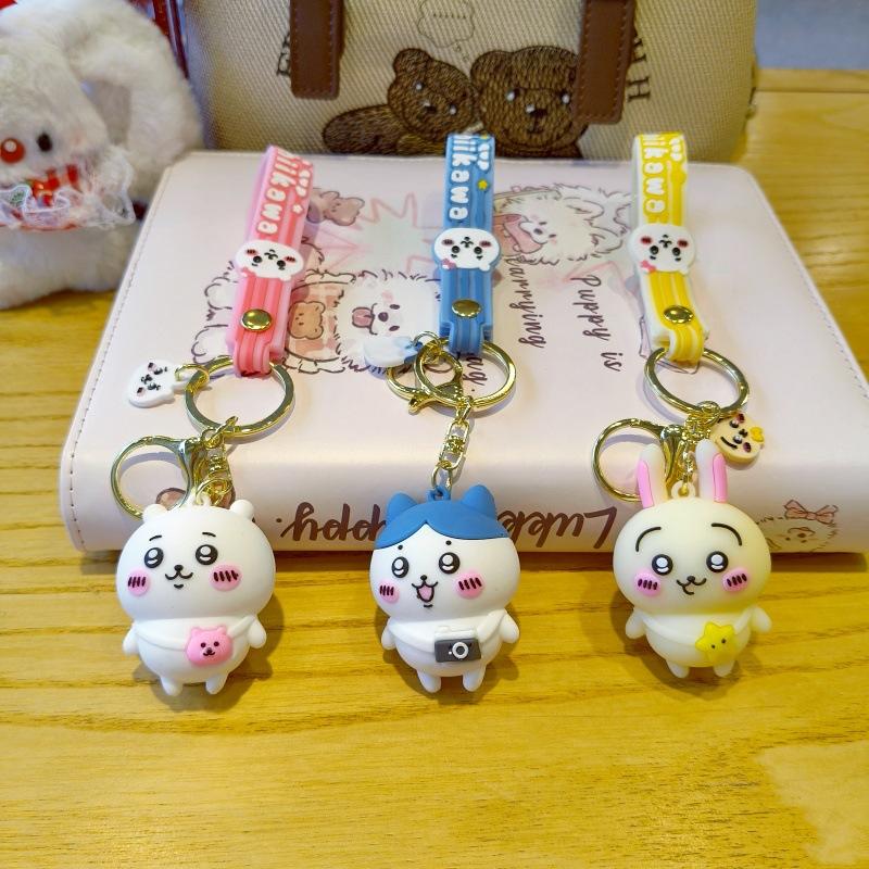 Cute Chiikawa Keychain Animation Pendant Bag Charm Car Key Ring Creative Small Present Birthday Present For Fans