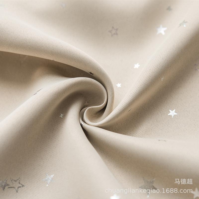 Curtains, Finished Hot Silver Star Blackout Windows + Fabric Curtains