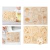 Cycle Puzzles, Wooden Cartoon Montessori Educational for Preschool Learning Aids