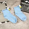 3d three-dimensional big eyes cute cartoon candy color women's cotton tube socks
