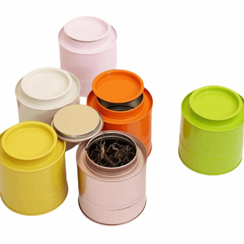 With Lid Tea Jar Airtight Container Biscuit Tin Box Canister Tea Tin  Coffee Bean Storage