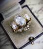 Three Heroes 2024 Trendy European & American Engagement Rings with Cubic Zirconia