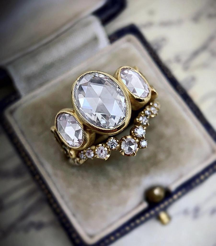 Three Heroes 2024 Trendy European & American Engagement Rings with Cubic Zirconia