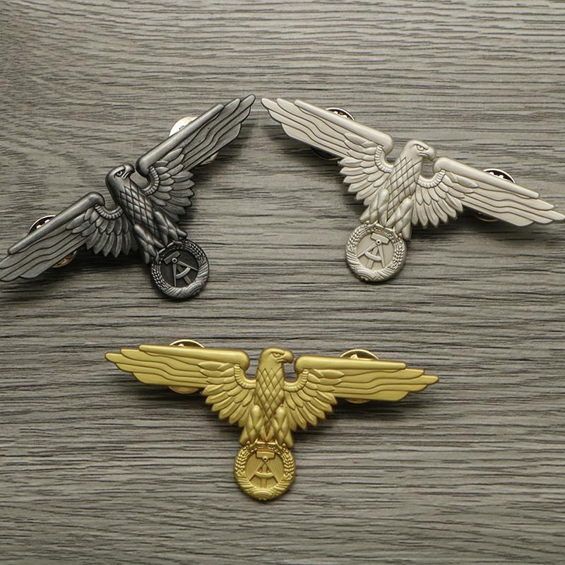 East German Democratic Republic of Germany Eagle Emblem Brooch WWII Military Accessory