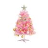 Neuer Mini-Weihnachtsbaum 45/60cm rosa Tisch-Weihnachtsdekorations-Arrangement Weihnachtsschmuck