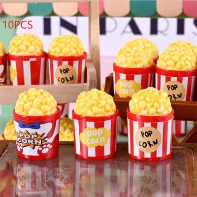 10 ks Domeček pro panenky Miniaturní Simulace Kbelík na popcorn Model Mikro Krajina Ozdoby Doplňky do domečku pro panenky Dětská Hračka na předstírání Dárek