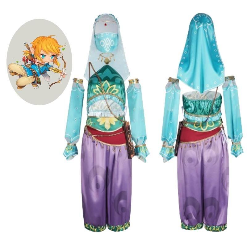 Princess Zelda Cosplay Costume For Women Anime Game Kingdom Tears Halloween Outfit S-m L-xl 2xl-3xl