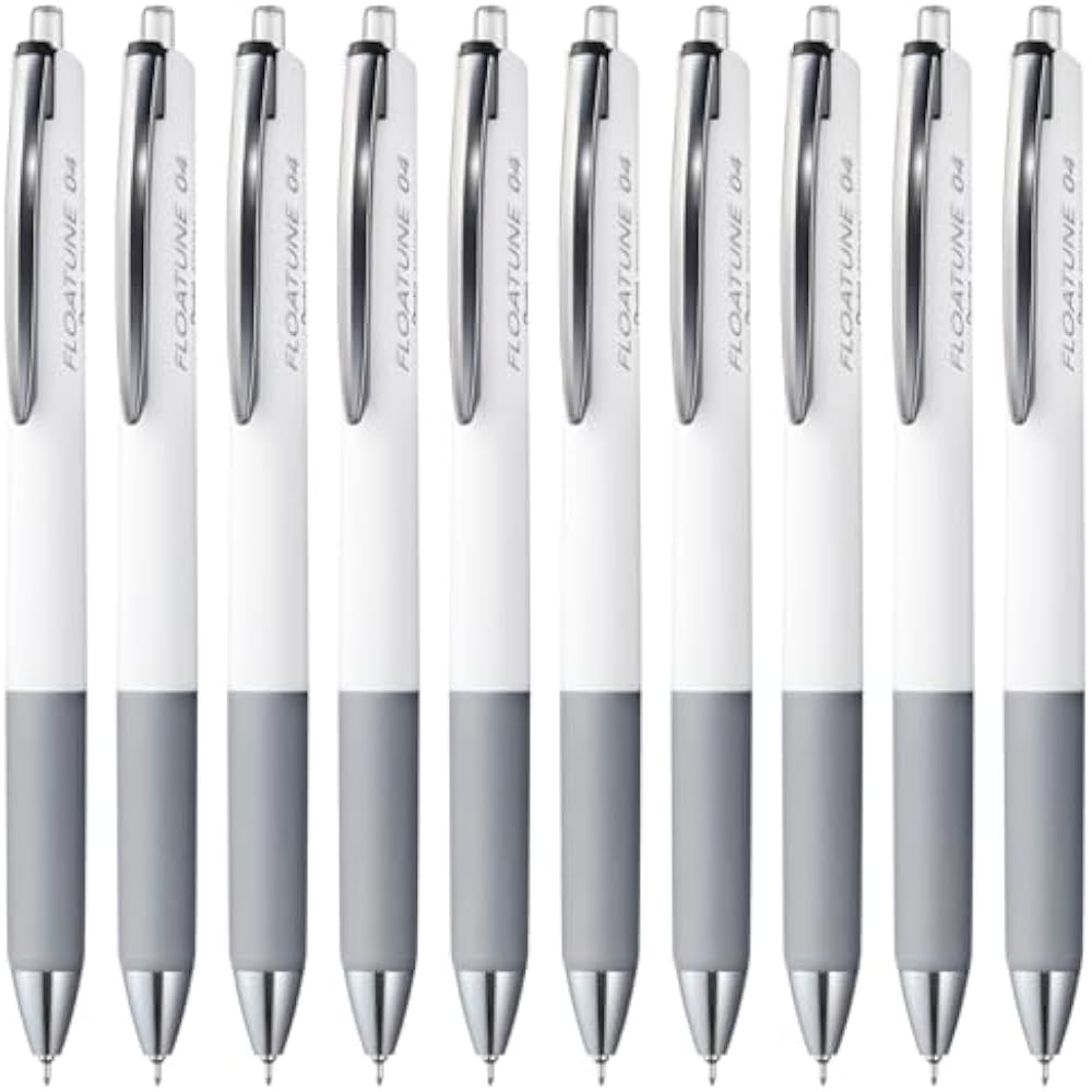 Pentel BZN204-A Oil-based Ballpoint Pen, Flow Tune, 0.4mm, Black