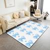 Erosebridal Bowknot Living Room Rugs for Girls, Girly Bow Knot Decorative Carpet Stripes Diamond Area Rug 6'6" x 4'11" for Kids Women, Kawai