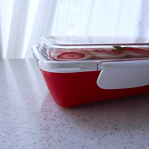 Komori Resin Fresco Separate Lunch Box, Strawberry, 500ml
