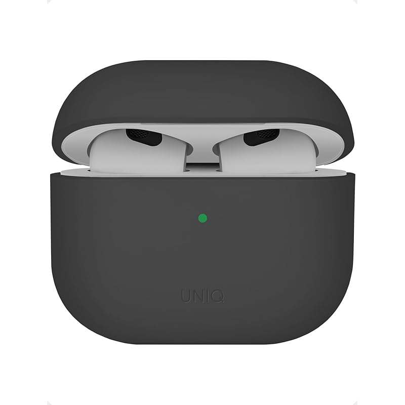 

UNIQ AirPods 4 case airpods Compatible with 4 Airpods 4th generation case Wireless charging compatible shock absorption protection ledvisible silicone