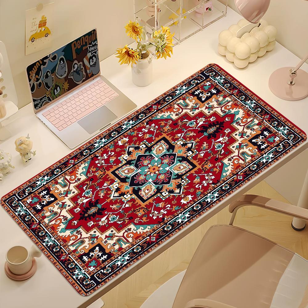 Persian Carpet Mouse Pad Large NonSlip Lockedge Desktop Computer Desk Mat Keyboard Writing Mousepad Office Gamer Student Gifts
