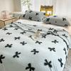 Cute Bow Knot Thickened Coral Fleece Blanket,Warm  Office Nap Blanket, Winter Milk Fleece Blanket, Dormitory Cover Bed Blanket