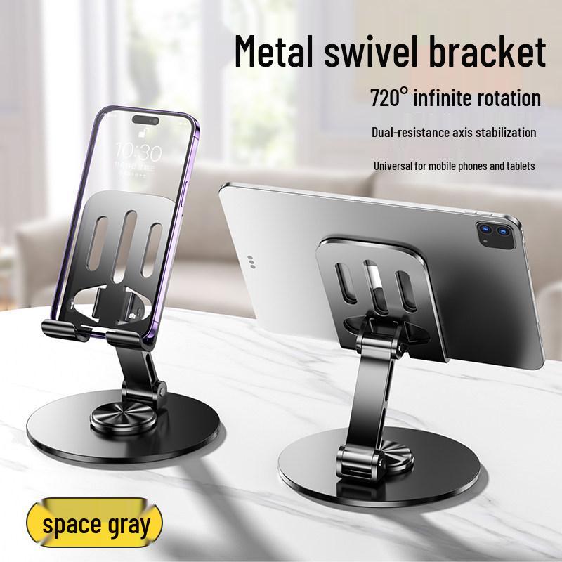 2024 Rotatable Foldable Mobile & Tablet Stand – Adjustable Desktop Holder for Phones and iPads.