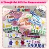 11 Positive Affirmation Mirror Stickers | Reble Static Decals with Motivational Quotes | Teen Girl Gift for Pirational Bathroom Mirror & Window Decor