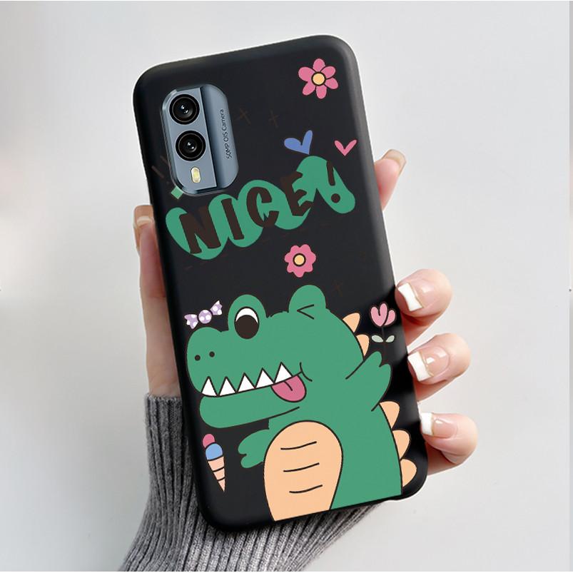 

Printed Phone Case For Nokia X30 5G Fundas Capa Soft Silicone Black Shell Cover Cute Flower Cartoon Casing Coque Nokia X30