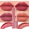 Berry Lip Gloss Matte Finish Long-Lasting Moisturizing Lip Color Lip Glaze Easy Application Non-Sticky Formula Mixed Color System Lipstick
