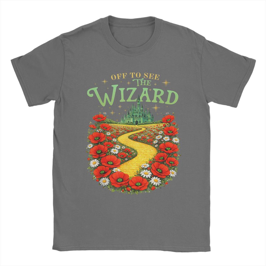 Yellow Brick Road Tee Wicked Off To See Wizard T Shirt Summer Leisure T Shirts Unisexs Cotton ONeck Oversize Tees Short Sleeves