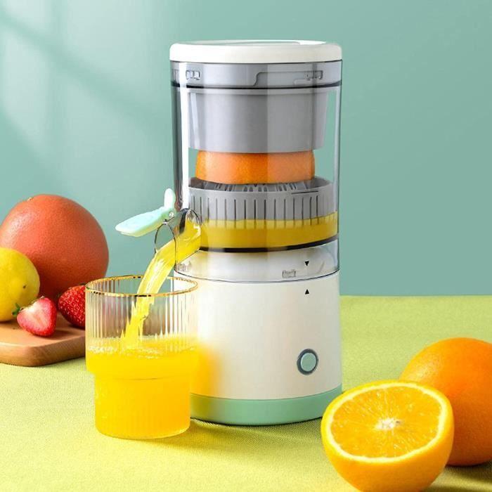 Presse-Agrumes Électrique - 123 - Moteur Puissant - Rechargeable - Facile à Nettoyer - Orange
