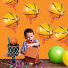 10pcs 18 inch/45.72cm basketball balloon aluminum foil balloon sports party basketball themed birthday party decoration supplies