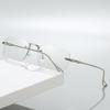 2025 Trendy Frameless Glasses: Fashionable Blue Light Blocking, Youthful Design, Photochromic with Edge Cut.