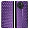 For Doogee Note 59/Note 59 Pro Case Wallet Rhombus Imprinted Leather Phone Cover