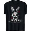 European Sizes Evil Horror Bunny Rabbit Creepy Cute Alt Goth Grunge Demon T-Shirt, Seasonal Casual and Trendy Men