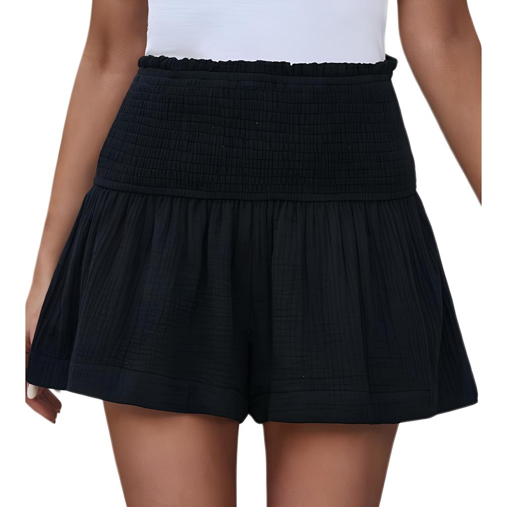 Damen Shorts, lässig, groß, einfarbig, atmungsaktiv, modisch, weite Beinshorts, Shorts für Damen, Sommershorts für Damen, elegant