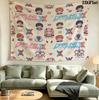 Franxx Wall Tapestry Aesthetic Wall Hanging Printed Fabric Blanket Decorative Tapestries For Bedroom Living Room Home Decor