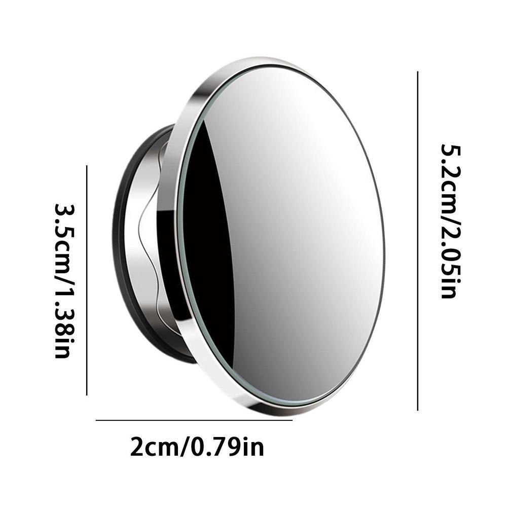 Blind Spot Car Mirror Round HD Glass Frameless Convex Mirror With Suction Cup Rear View Mirrors Exterior Accessories For Car