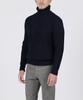 PANICALE Navy Acrylic Blend Turtleneck Sweater