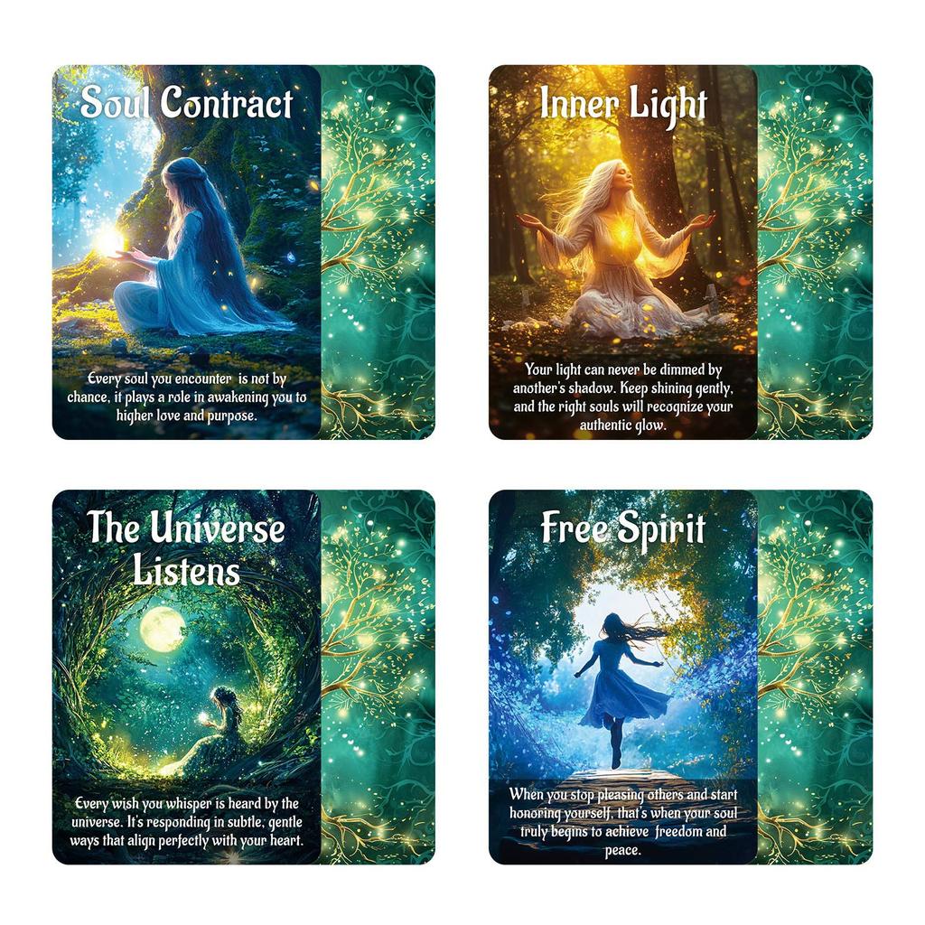 50 Game Cards, Board Game Cards, Forest Imprint, Gathering Interactive Board Game Cards