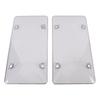 2 Stück 12x6 Zoll Kennzeichenabdeckung Klarer Schutz Kennzeichenhalter Schild Universelle Passform für US