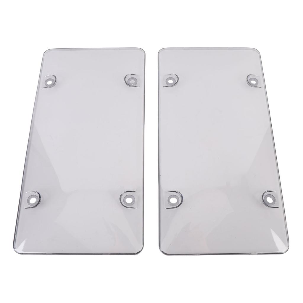 2 Stück 12x6 Zoll Kennzeichenabdeckung Klarer Schutz Kennzeichenhalter Schild Universelle Passform für US
