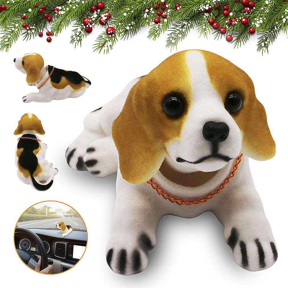 PIESEK Z KIWAJĄCĄ GŁOWĄ DO AUTA ZABAWKI PRL GADZET Prezenty świąteczne