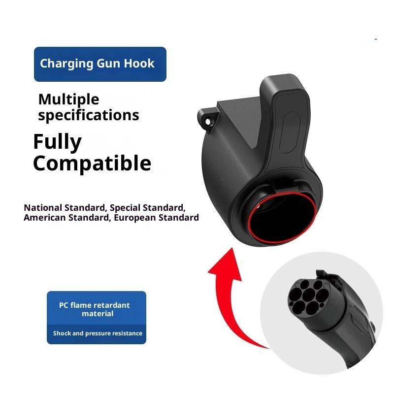 EV Charger Holder Stand for 1 Set Wall Mount Bracket Compact Cable Organizer Keeps Garage Tidy and Cables Safe