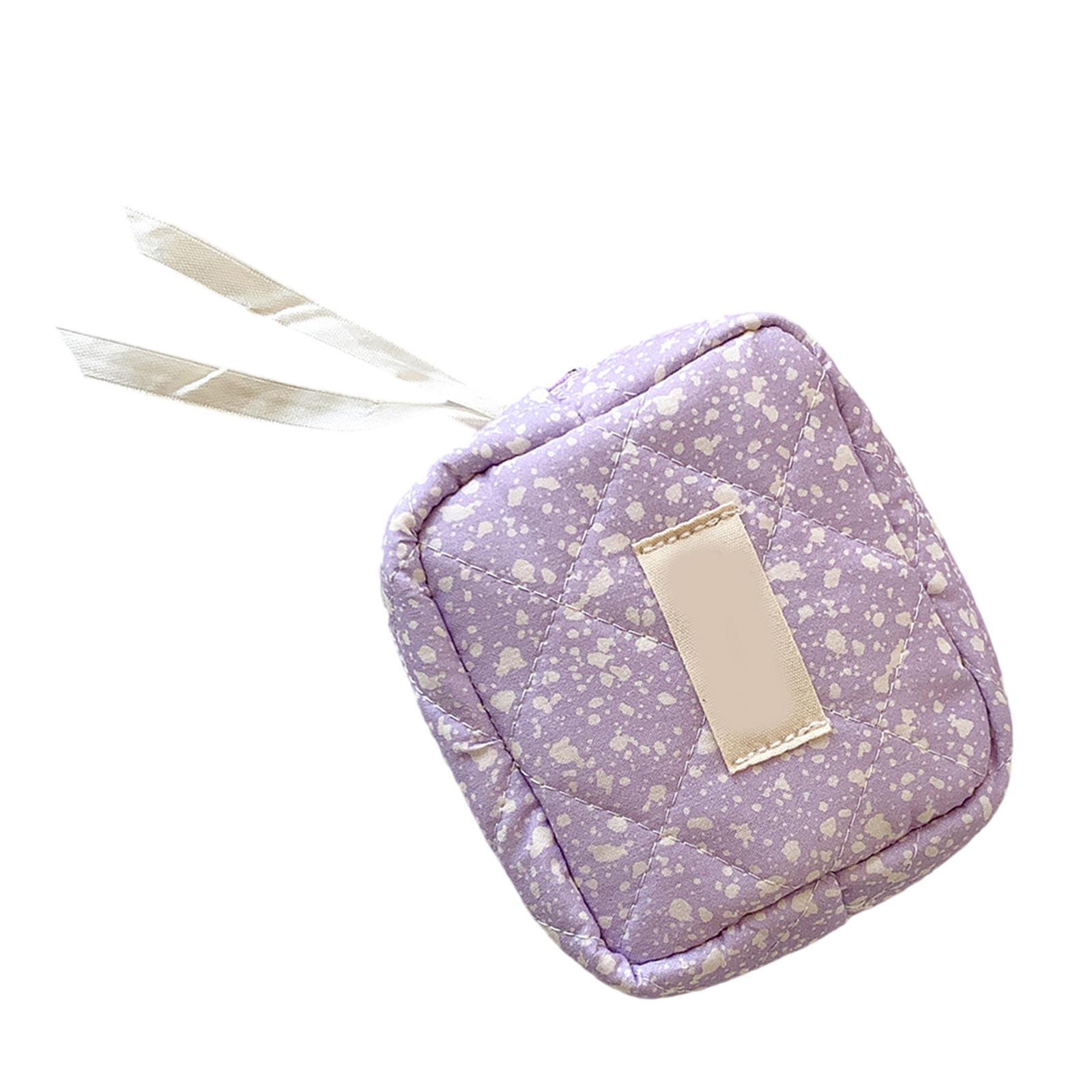 

Косметичка для кошелька, элегантная косметичка на молнии, дорожный кошелек для монет, сумка для хранения гигиенических салфеток, органайзер для косметики D