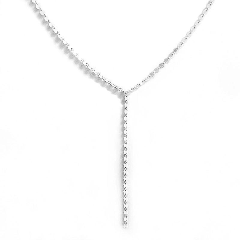 Fashion street shot long disc sweater chain, simple metal sequined fringed necklace