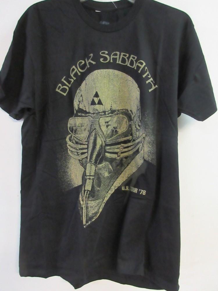 ОФИЦИАЛЬНЫЙ МЕРЧ BLACK SABBATH ТУР 78 ГРУППА КОНЦЕРТ МУЗЫКА БОЛЬШАЯ Унисекс Футболка S