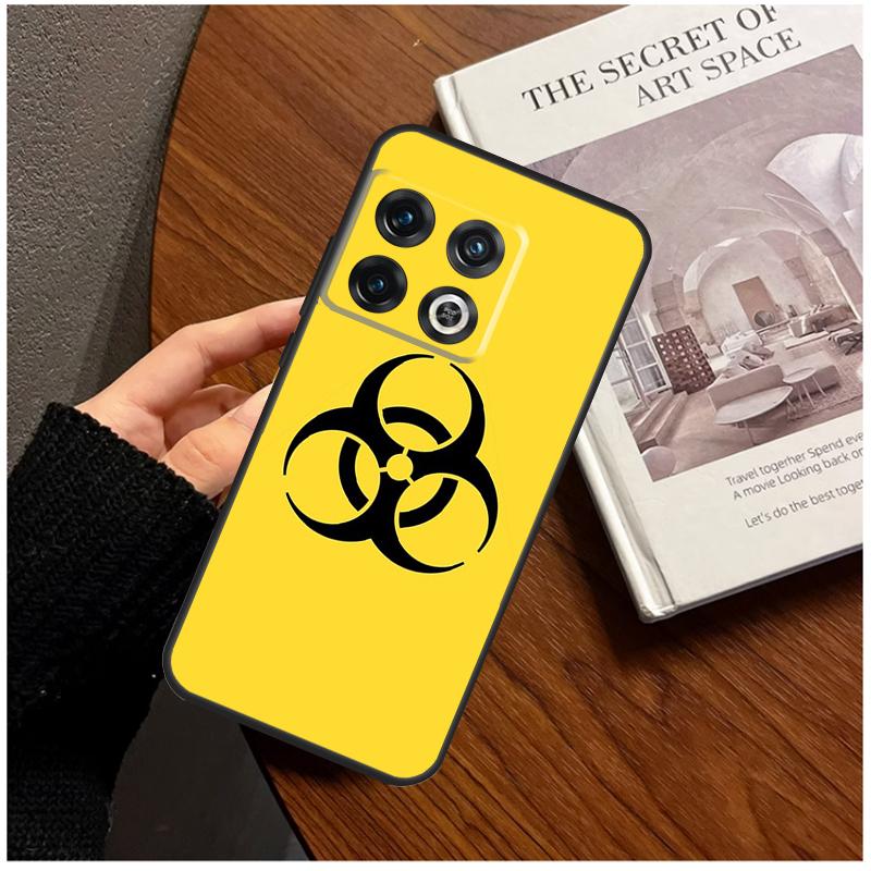 Biohazard Symbol Logo For OnePlus 15 13 12 11 13T 10T 8T 10R 12R 13R Case For OnePlus Nord 5 CE 3 2 4 Lite N20 N30