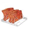 Portable Rib Rack Folding Steak Rack Easy to Use Turkey Roasting Rack  BBQ