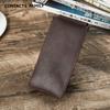 Handgefertigte Leder Stifte Aufbewahrungsbox Tragbar 3-Schlitz Display-Etui für Abnehmbare Füllfederhalter Organizer CF9052