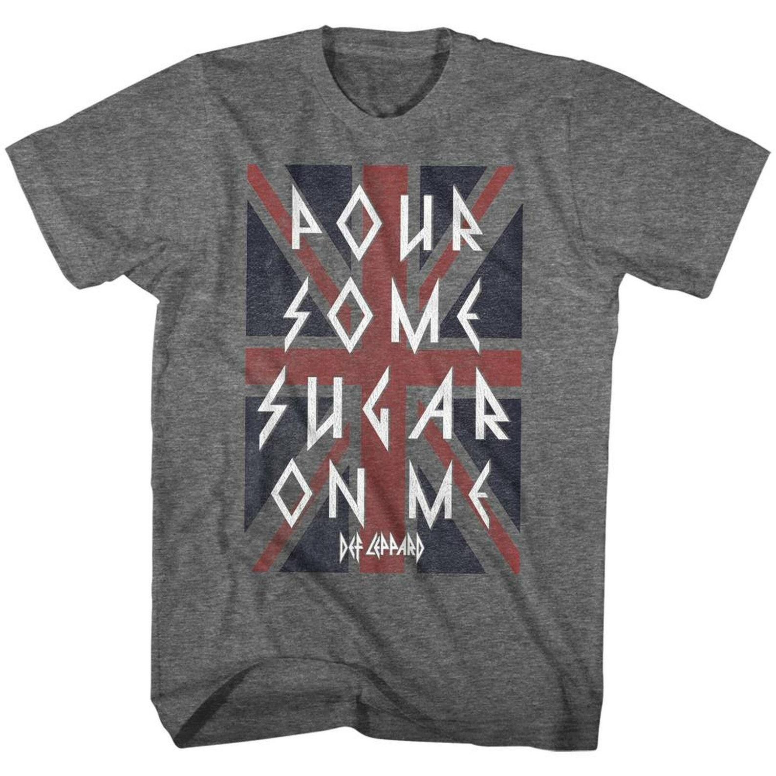 Def Leppard Sugar Heather Adult T-Shirt S