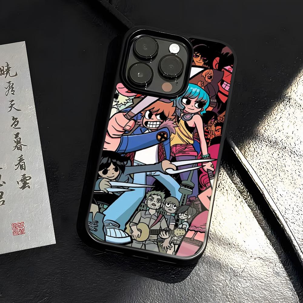 Cartoon Scott Pilgrim Vs Phone Case PC+TPU For IPhone 15 16 17ProMax 13 16 11 12 14 Pro Xs Max Mini Xr X Plus Cover