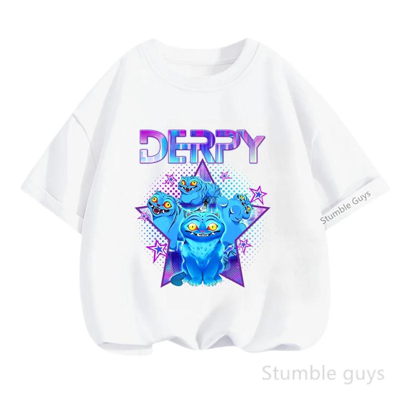 Cute Loose Children s Anime T-Shirt Summer Short Sleeve Casual Street Trendy Printed Cartoon for Boys and Girls 100