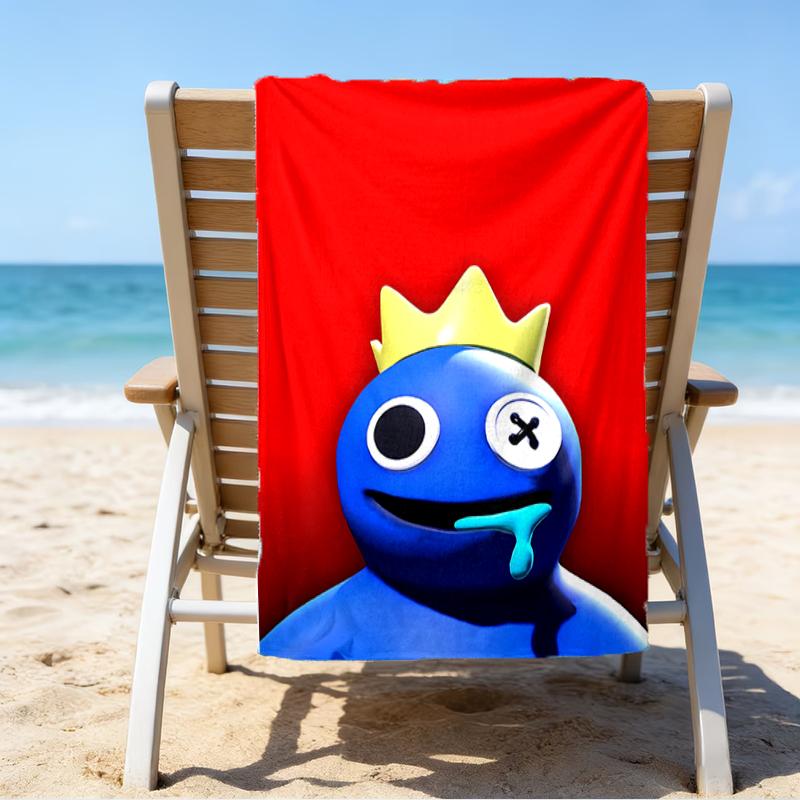 Proof Beach Towel with a Rainbow Friends1 Pattern - Soft,absorbent,quick-drying,machine Washable - Perfect for Swimming,camping,bathing