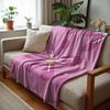 Lime Green Tiny Frog Grid Anime Cartoon Flannel Blanket Soft Warm Throw For Bedroom Sofa Car Kids Holiday Gift