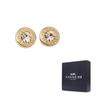 COACH Alloy Stud Earrings Women's Gold F54516-GLD